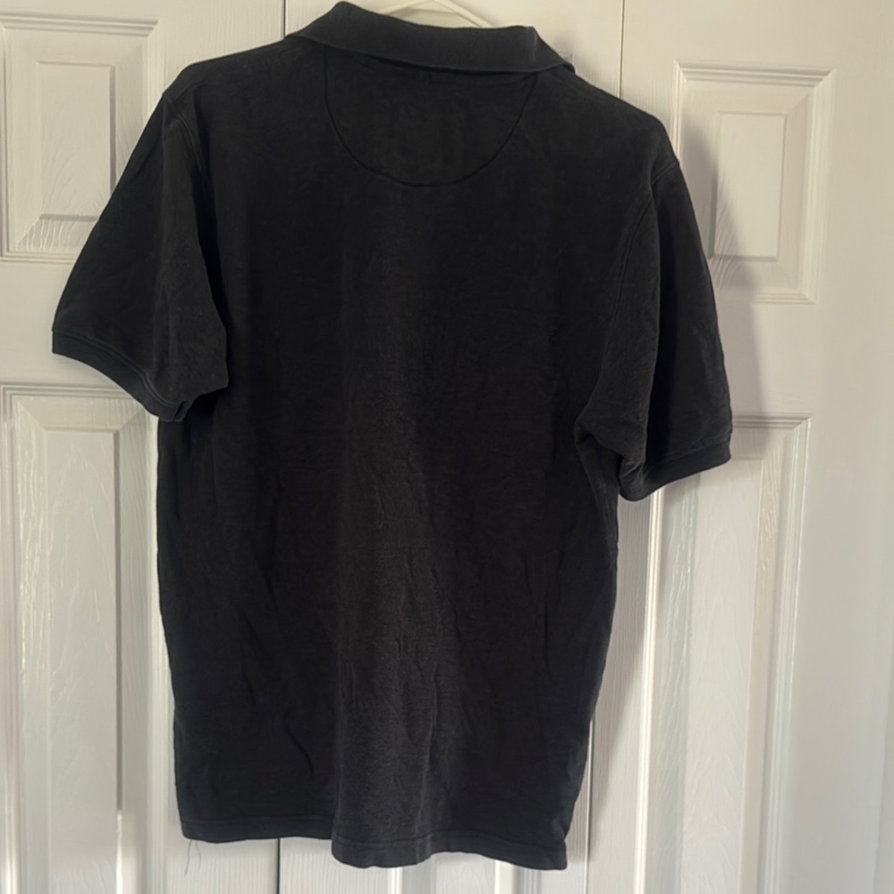 Billabong Charcoal Polo Shirt Classic Knit Casual - Picture 2 of 3